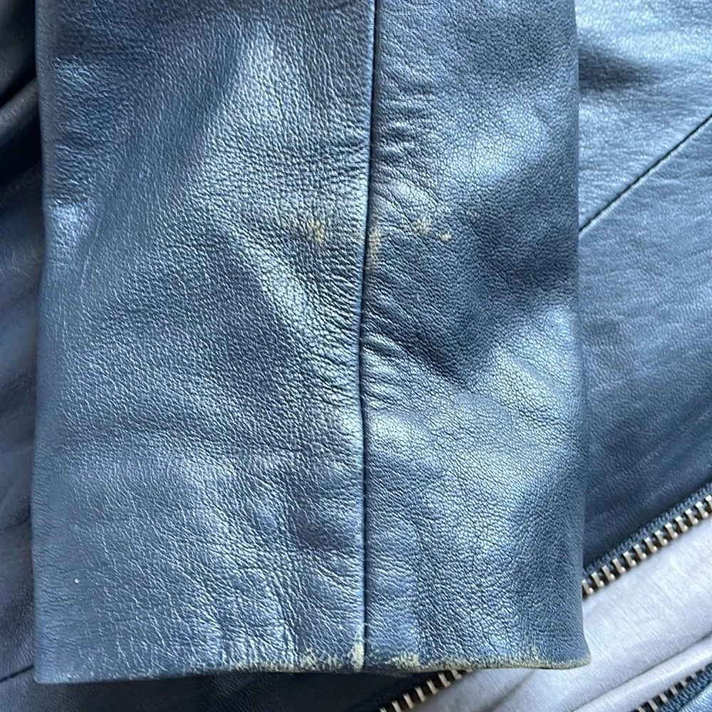 Rare Sass & Bide ink colour leather Jacket | size 8 - Picture 11 of 13
